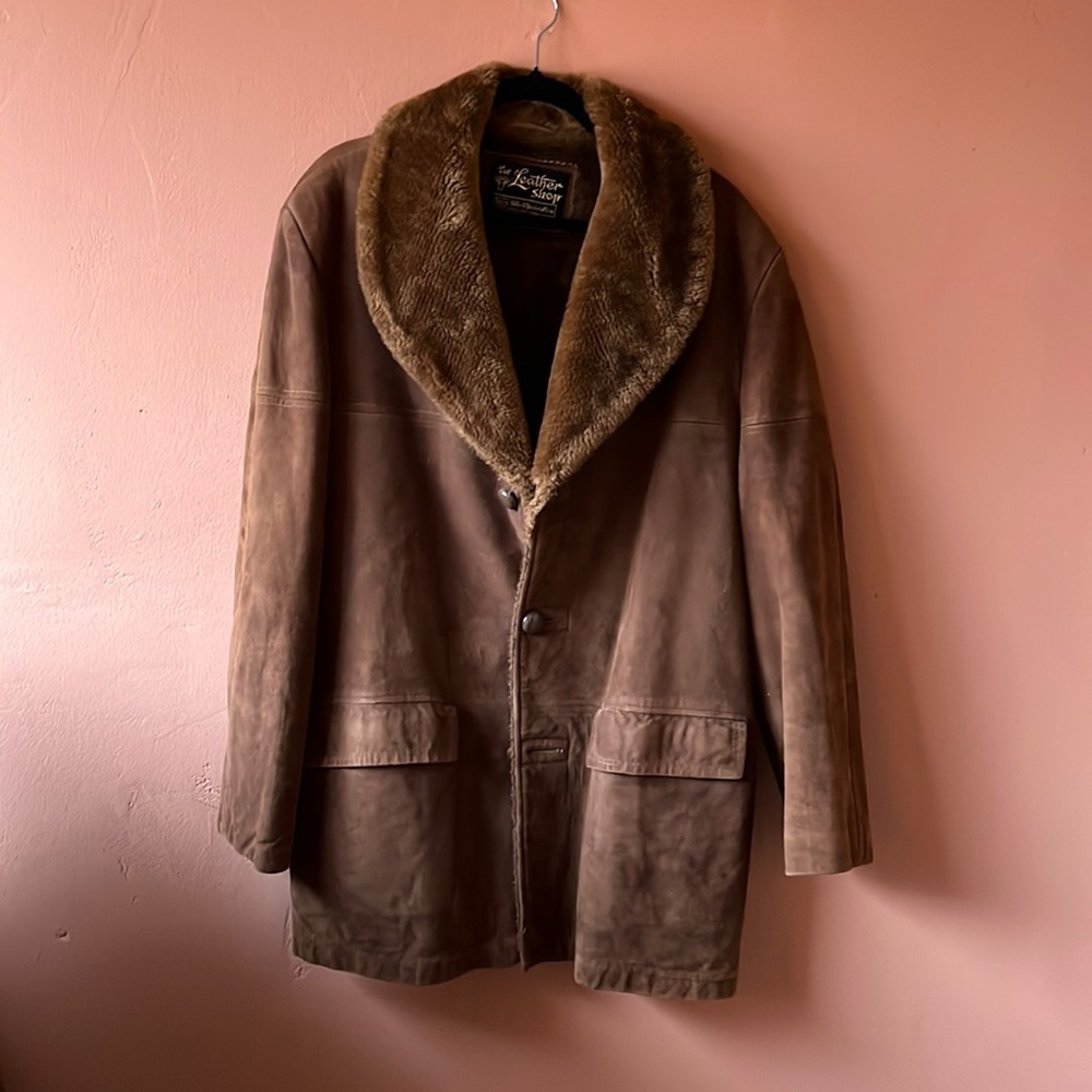 Brown Suede Coat